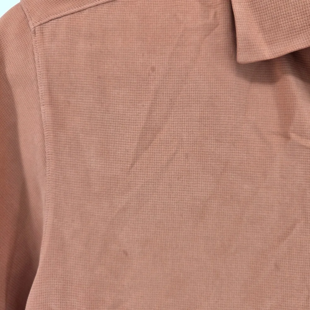 Tommy Bahama Embroidered Island Riders Not A Gang Size XL Silk Orange Button Up